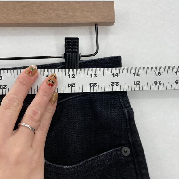 Madewell Kick Out Jeans Women's 27 Black Stretch Denim‎ Mid Rise Bootcut Boho - Picture 7 of 14